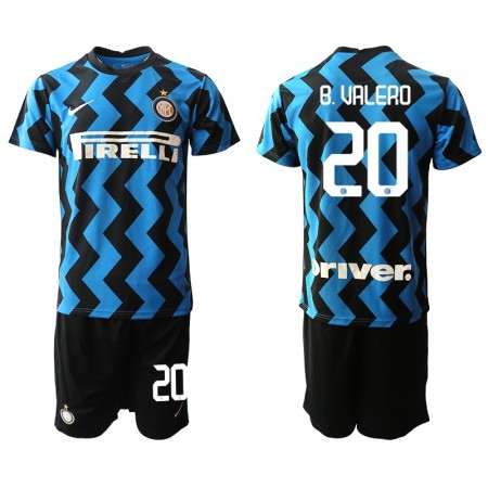 Fußballtrikots Inter Mailand Borja Valero 20 Kinder Heim Trikotsatz 2020-2021